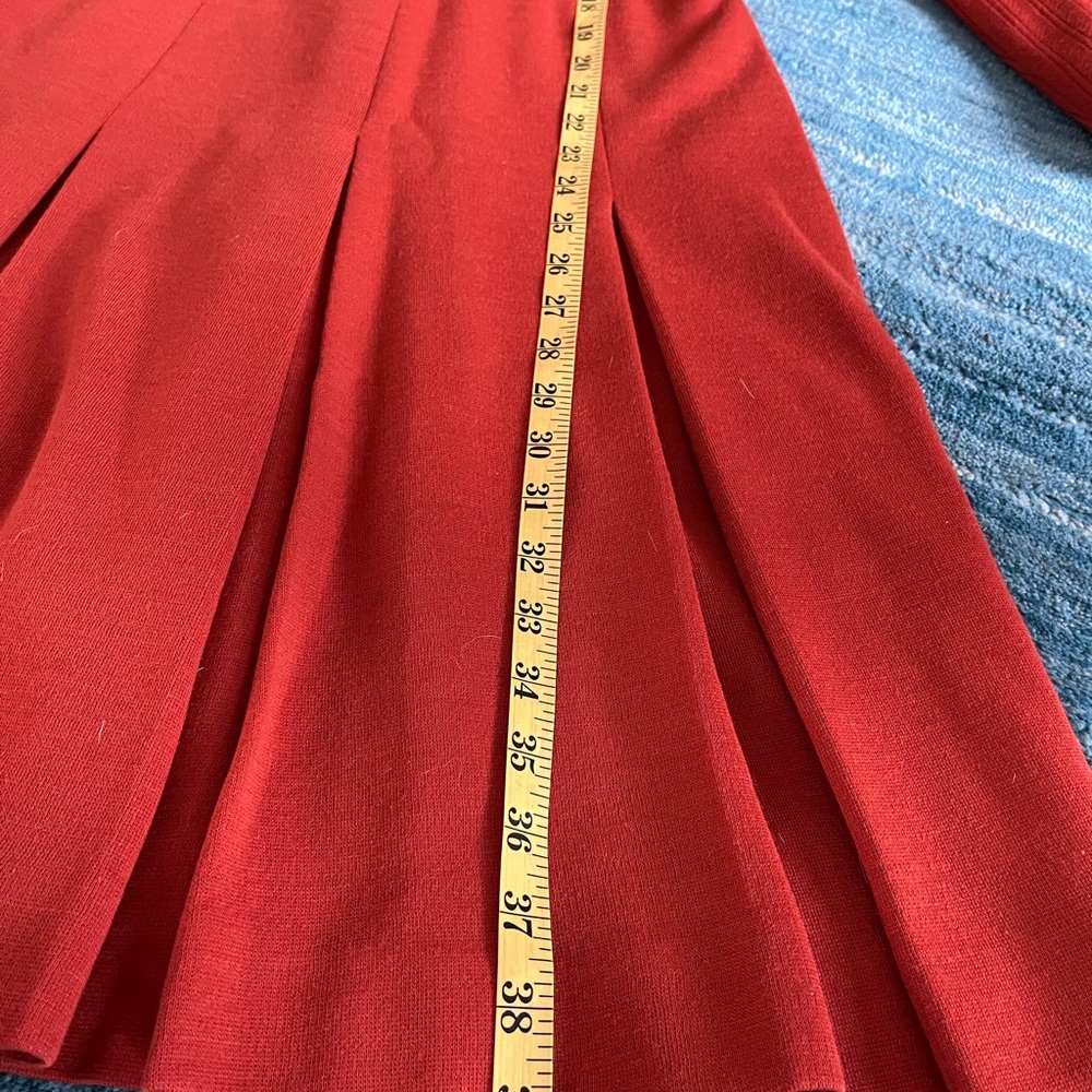 Vintage Alamor Dress Burnt Orange fit flare 1970’s fashion dress Small - Picture 10 of 12